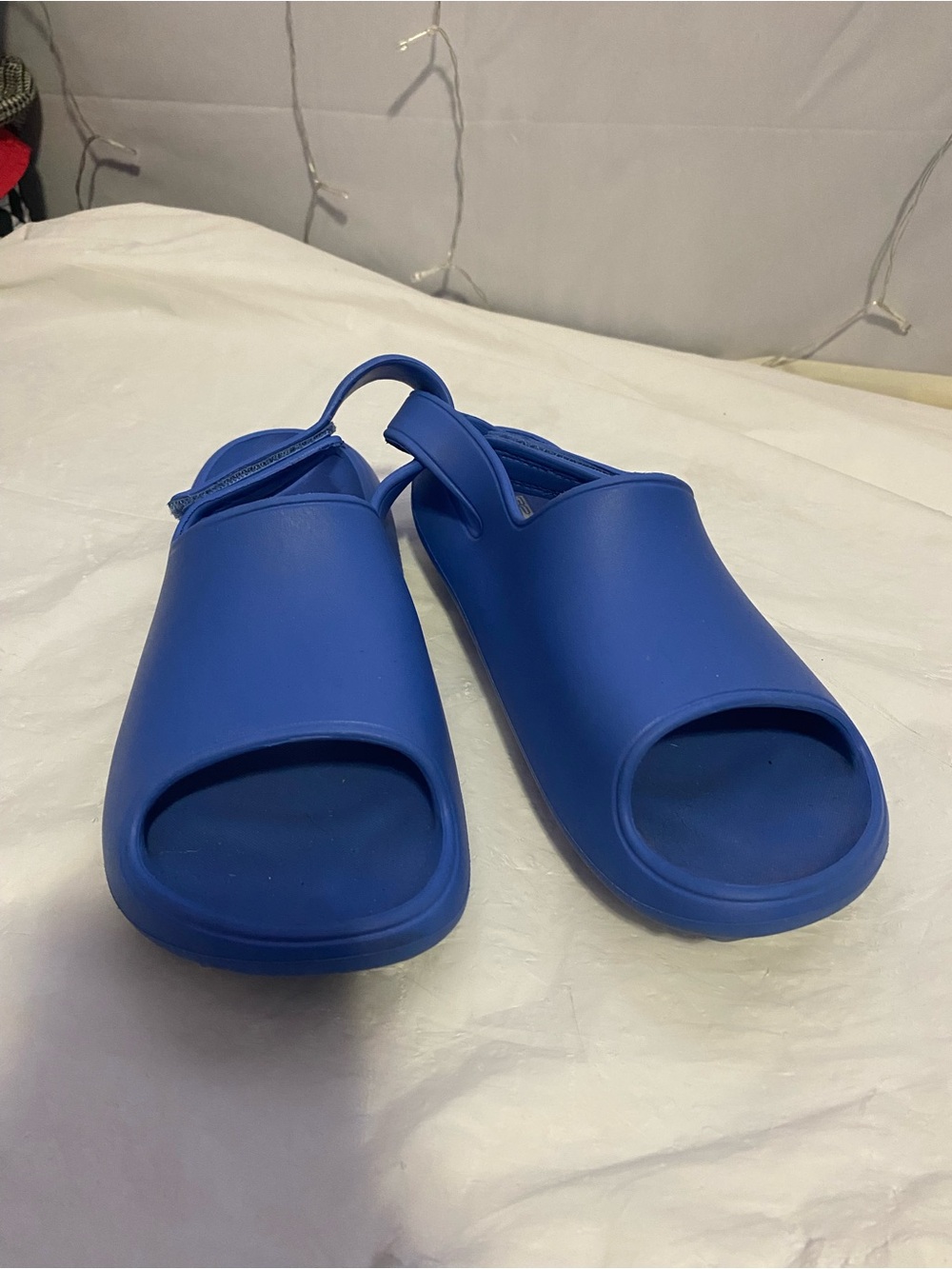 Bold Royal Blue Slide Sandals